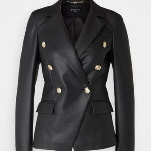 Guess Black Blazer with Gold Buttons